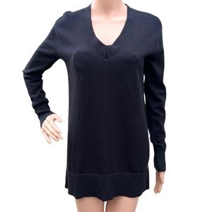 Tommy Hilfiger Black V-Neck Knit Sweater Sz. XS
